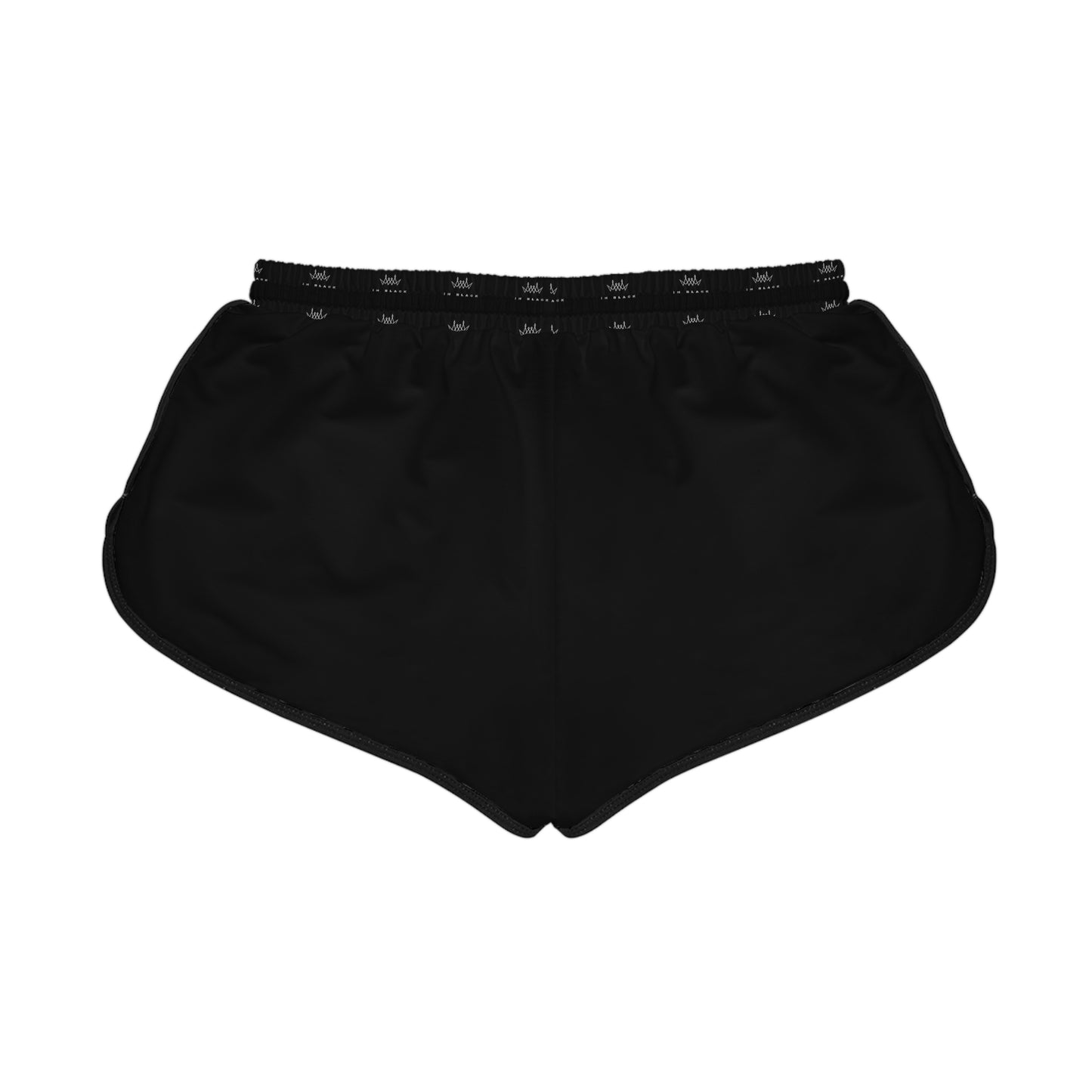 In black Women's Relaxed Shorts