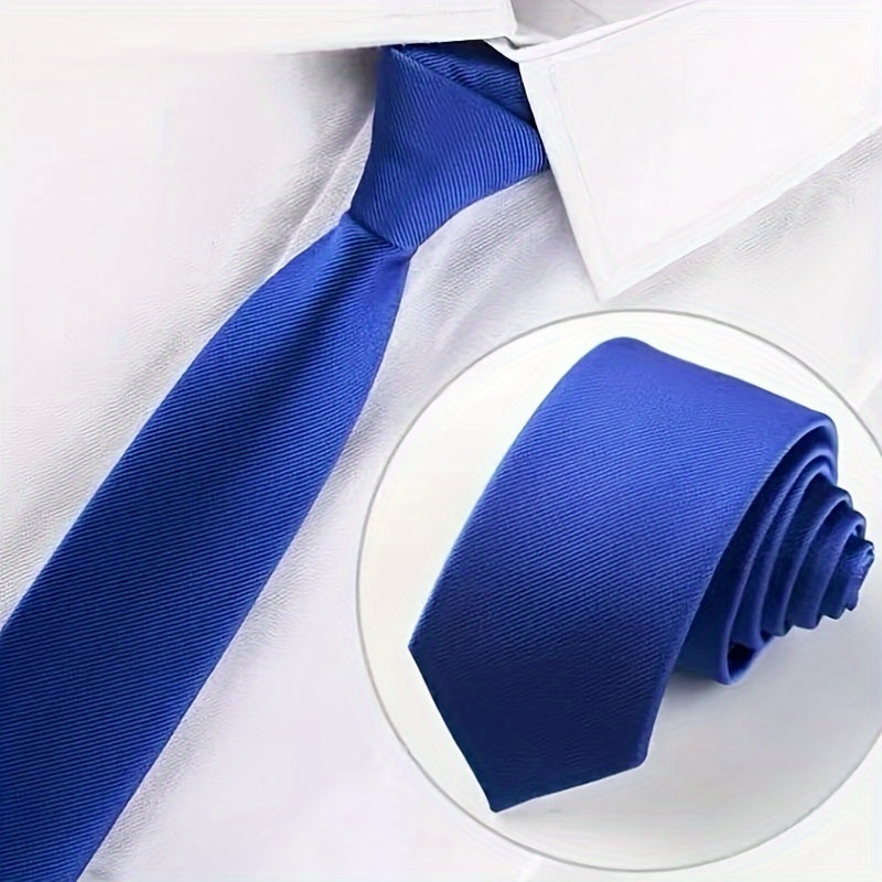 A Solid Color Handcrafted Narrow Tie With A Width Of 6cm Is Suitable For Various Occasions Such As Workplace Interviews, Meetings, Banquets, And Weddings.