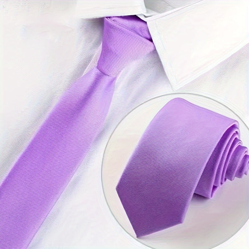 A Solid Color Handcrafted Narrow Tie With A Width Of 6cm Is Suitable For Various Occasions Such As Workplace Interviews, Meetings, Banquets, And Weddings.