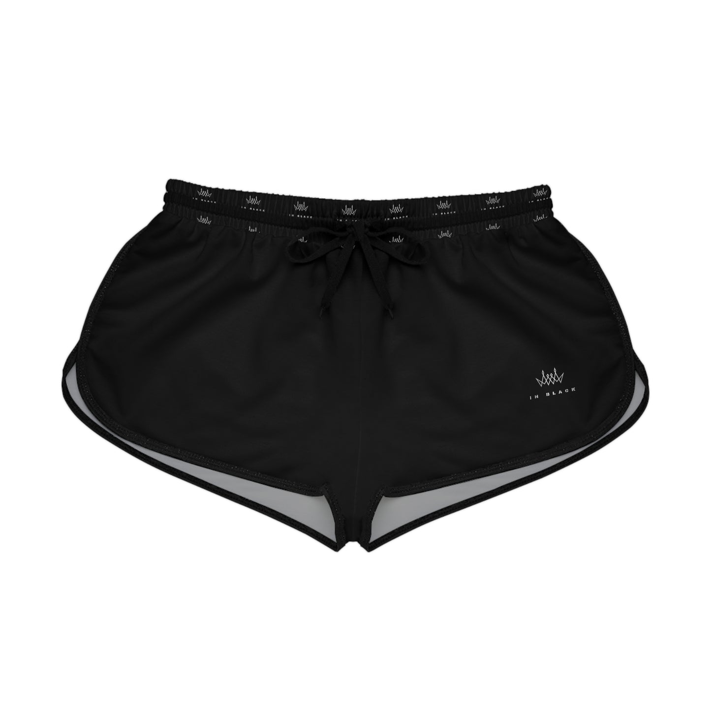 In black Women's Relaxed Shorts