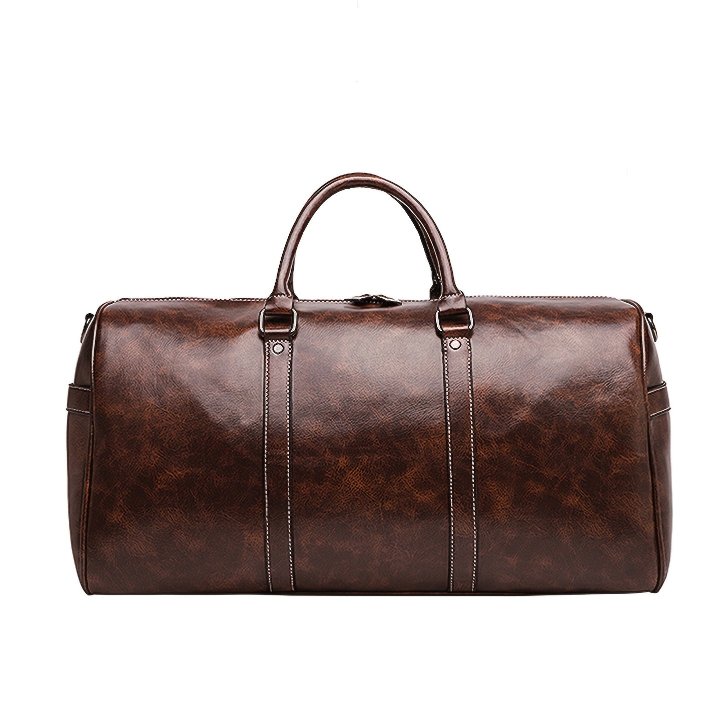 Men Quality PU Leather Travel Bags Carry On Luggage Bag Men Duffel Bags Handbag Casual Traveling Tote Large Weekend Bag