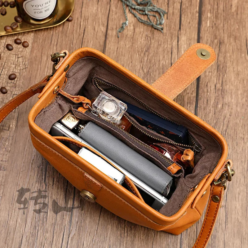 Fashionable Women Crossbody Bag Genuine Leather Small Shoulder Bags For Female Ladies Clutch Bag Sling Bag Female Bags Luxury