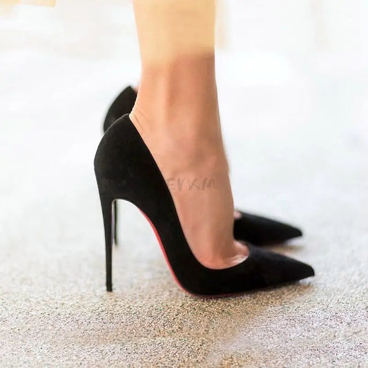 Women Pumps Spring/Autumn High heels Pointed Toe black Wedding Shoes Sexy High Heel shoes for Women Pumps