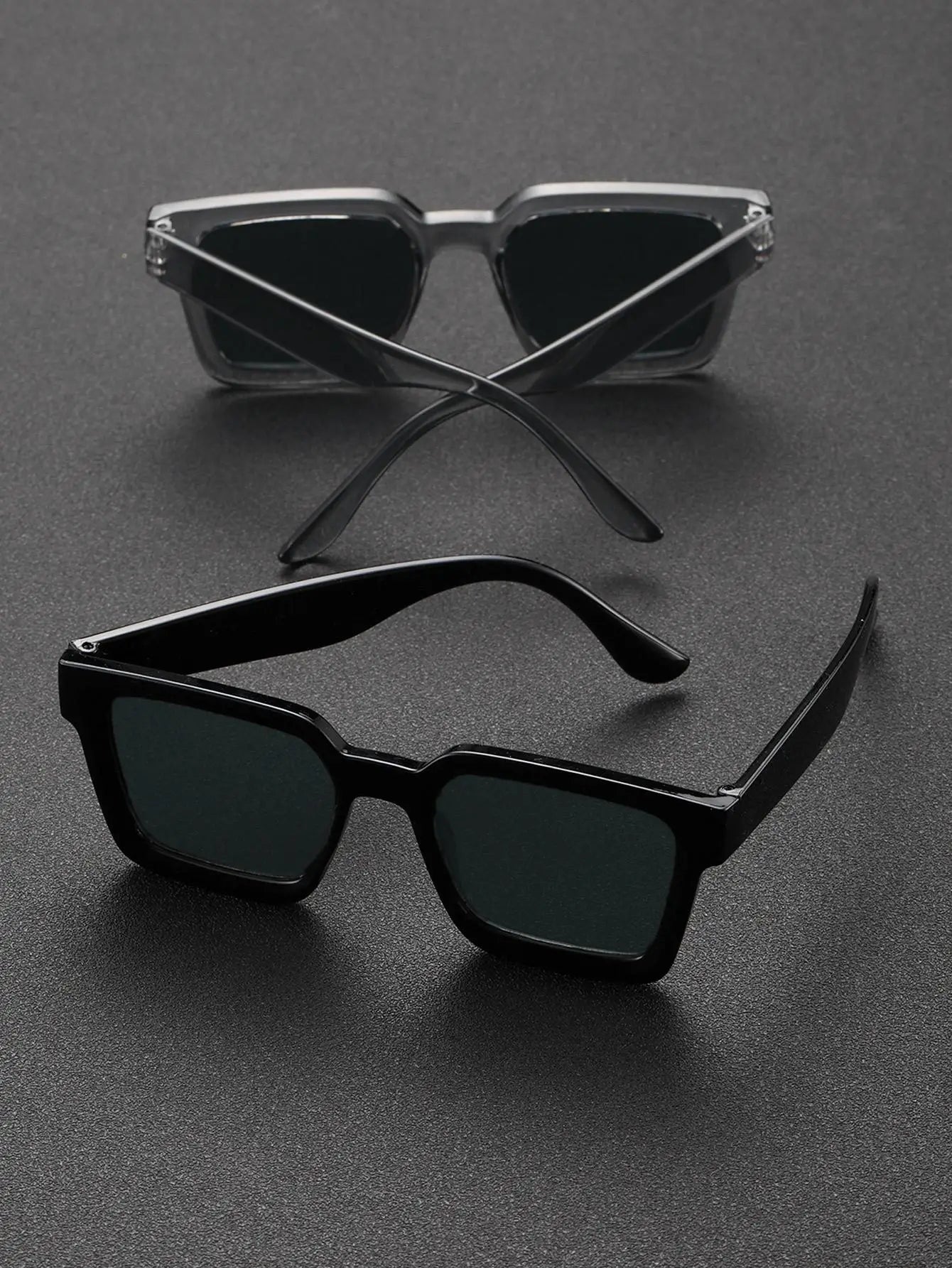 Unisex Square Plastic Classic Fashion Sunglasses For Outdoor Vacation Summer Beach Party Accessories