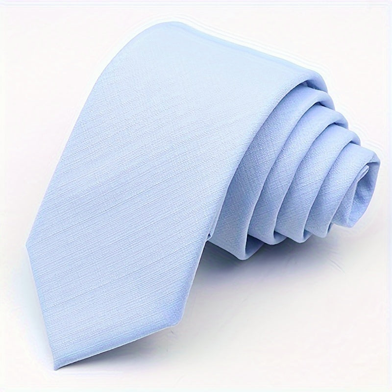 Premium Men's Bamboo Fiber Tie - Anti-Wrinkle, Smooth Suit Fabric in Sand Gray, Dust Green, Blue, Pink | 6cm Wide, Ideal for Weddings & Parties, Business Suit Tie|Smooth Texture Tie|Highquality Weave