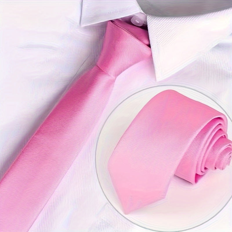 A Solid Color Handcrafted Narrow Tie With A Width Of 6cm Is Suitable For Various Occasions Such As Workplace Interviews, Meetings, Banquets, And Weddings.